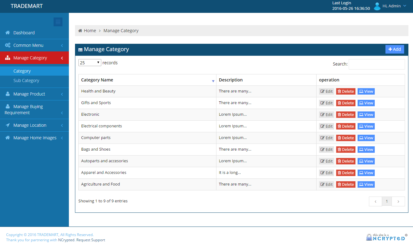 TradeMart screenshot